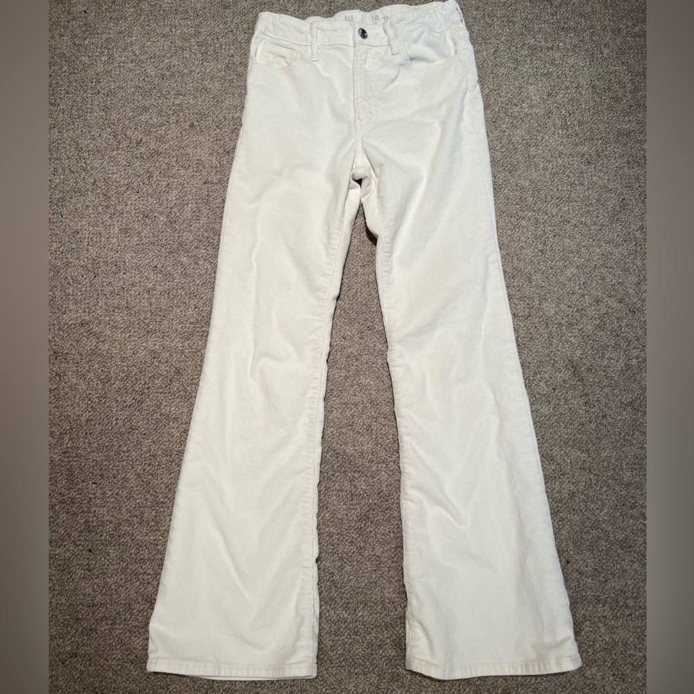 Gap 70s Flare girls cream cords 14 slim